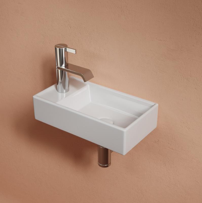 Раковина подвесная Ceramicanova Element CN6051R 40.7x21.7x10 (белый), чаша справа