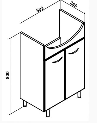 Тумба Уют 55