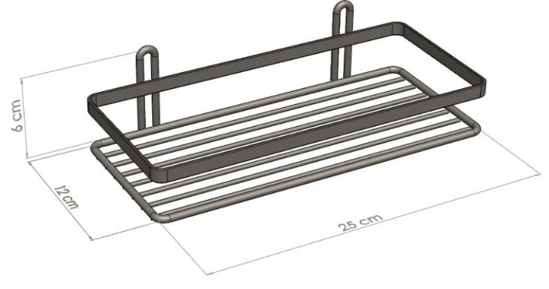 Полка Tekno-tel ES081G золотистая