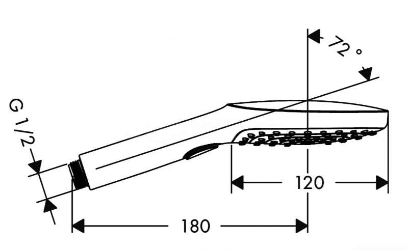 Душевая лейка Hansgrohe Raindance Select Air 120 Air 3jet 26520000