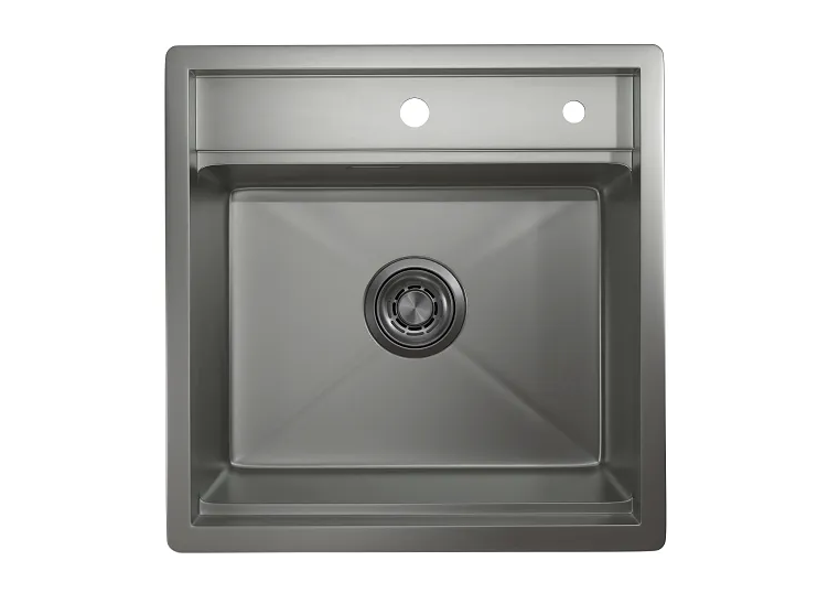 Мойка кухонная KS-5051, СТАЛЬ МАТОВАЯ, KITCHEN SPACE