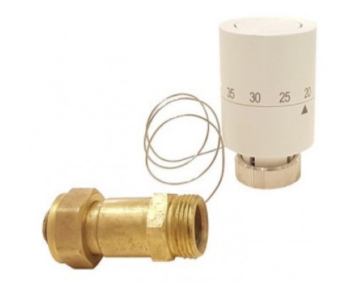 Головка термостатическая с выносным проточным сенсором 20-60 °С, ТСГ ВПС-01