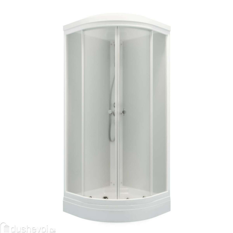 Душевая кабина "Ультра 90*90 А" 1/4 круга, низ. поддон