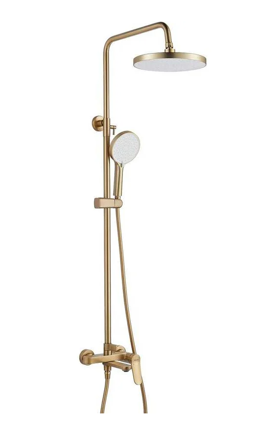 Душевая система SHEVANIK S4336G золото сатин